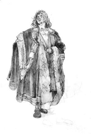 Albrecht Durer - Design to a court dress 3