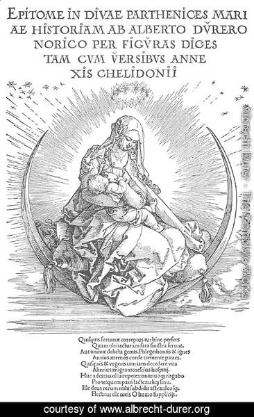 Albrecht Durer - Madonna as nursing mother and divine being