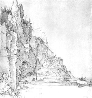 Albrecht Durer - Fort between mountains and sea