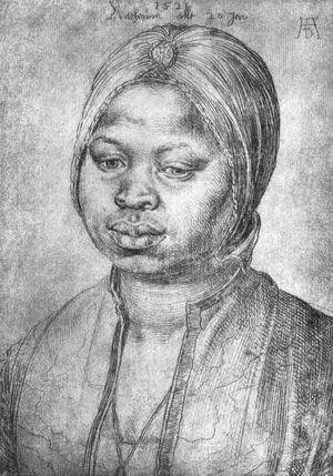 Albrecht Durer - Portrait of African woman Catherine