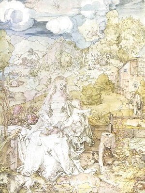Albrecht Durer - Madonna with the many animals