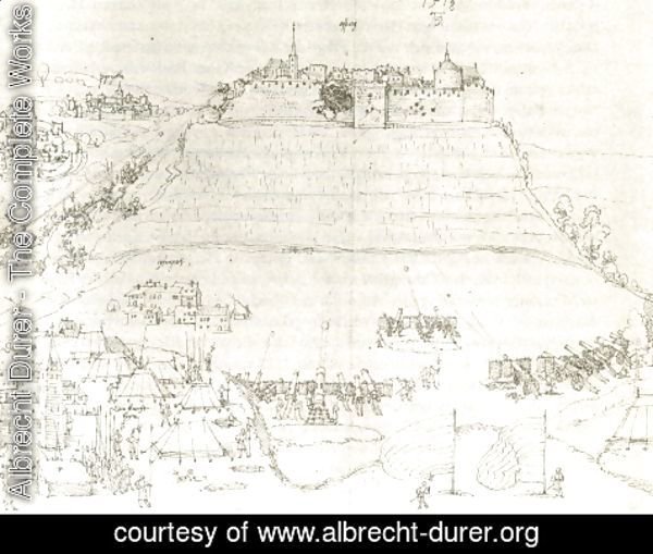 Albrecht Durer - Hohenasperg siege by Georg von Frundsberg in war of Swabian federal versus Herzog Ulrich