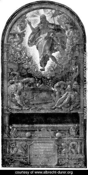 Albrecht Durer - Design for the Fugger Chapel in Augsburg resurrection of Christ