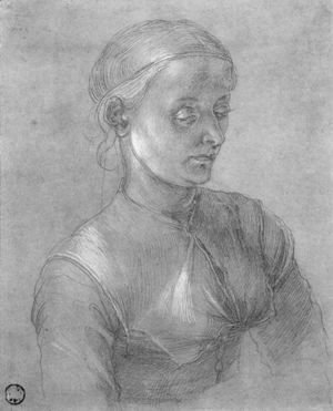 Albrecht Durer - Portrait of a woman (Agnes Durer)