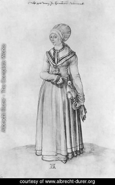 Albrecht Durer - Nuremberg woman in house dress