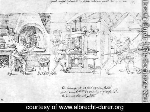 Albrecht Durer - Caricature of Lazarus Spengler
