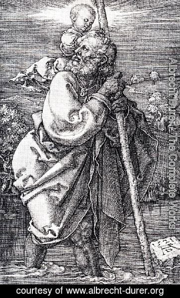 Albrecht Durer - St  Christopher Facing To The Left