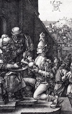 Albrecht Durer - Pilate Washing His Hands (Engraved Passion)