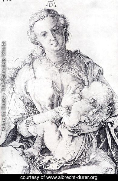 Albrecht Durer - The Virgin Nursing The Child
