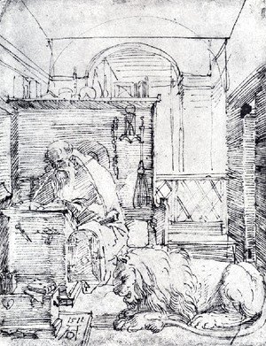 Albrecht Durer - St  Jerome In His Study
