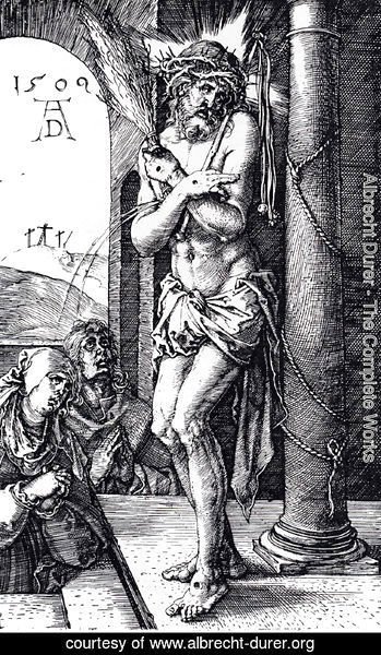 Albrecht Durer - Man Of Sorrows By The Column (Engraved Passion)
