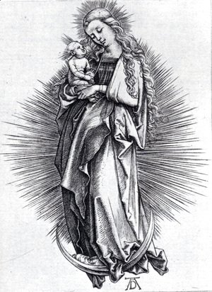 Albrecht Durer - The Virgin On The Crescent 1499