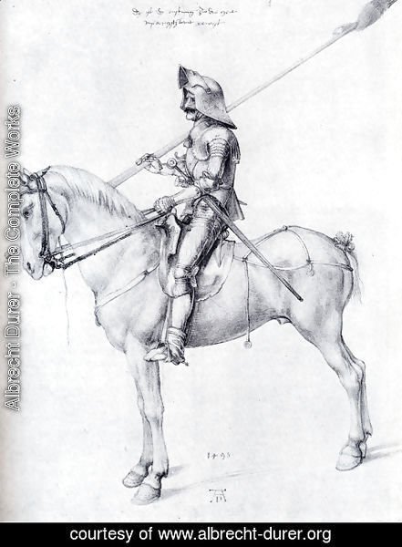 Albrecht Durer - Man In Armor On Horseback