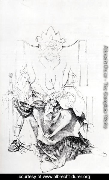Albrecht Durer - Oriental Ruler Enthroned