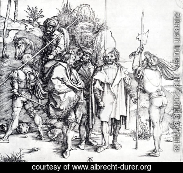 Albrecht Durer - Five Lansquenets And An Oriental On Horseback