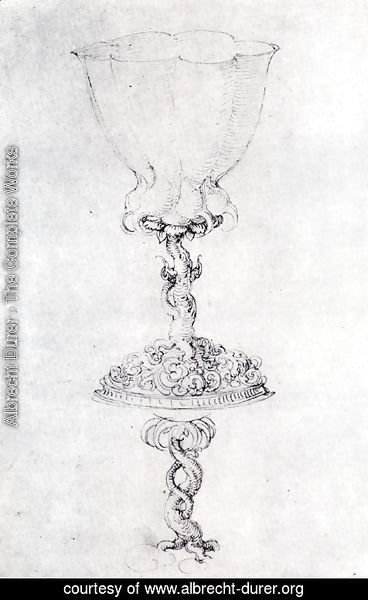 Albrecht Durer - Design For A Goblet  With A Variant Of The Base