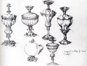 Albrecht Durer - Six Goblets