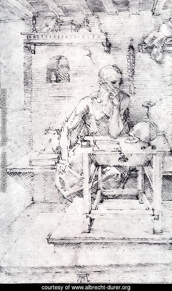 St  Jerome In His Study (Without Cardinals Robes)