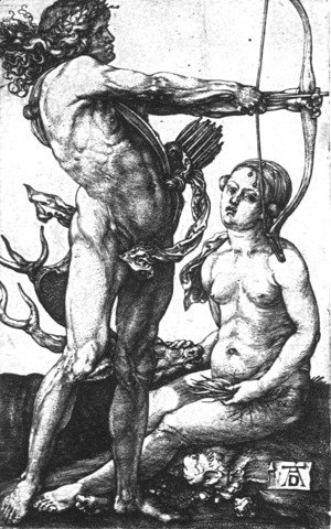 Albrecht Durer - Apollo And Diana 1505