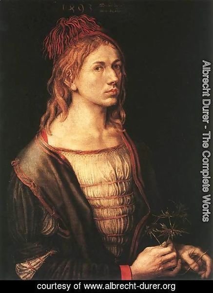 Albrecht Durer - Self-Portrait with Eryngium Flower
